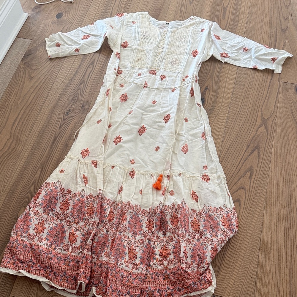 NWOT Fully lined mul cotton long kurti or dress